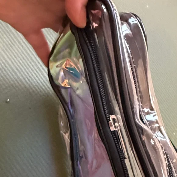 Clear Holographic Belt Bag Fanny Pack Stadium Approved Adjustable - Picture 6 of 6